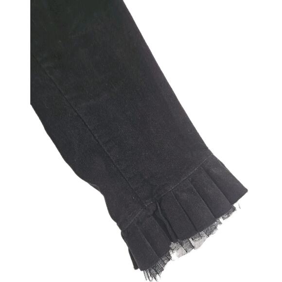 West Pacific ~Woman Size L~ Brown Velvet Embellished Blazer Jacket Unlined. - Picture 10 of 16